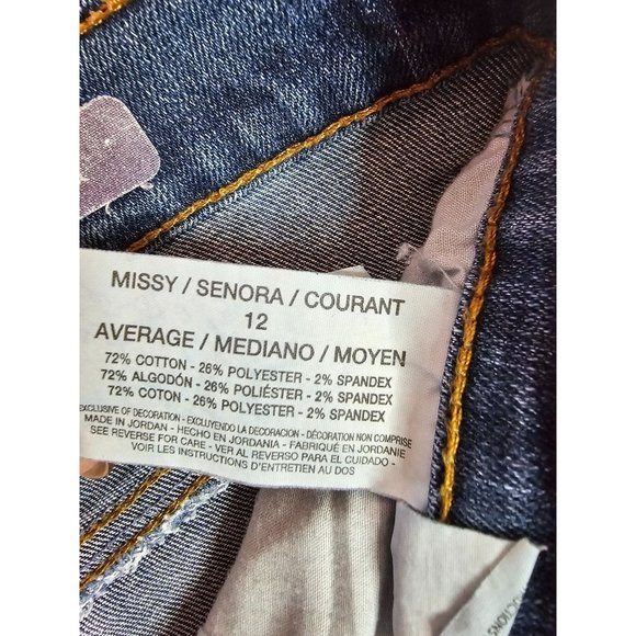 Gloria Vanderbilt Amanda Women's Denim Blue Jeans, Size 12 - Picture 4 of 6
